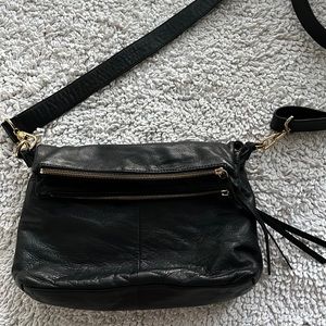 Margot black leather purse